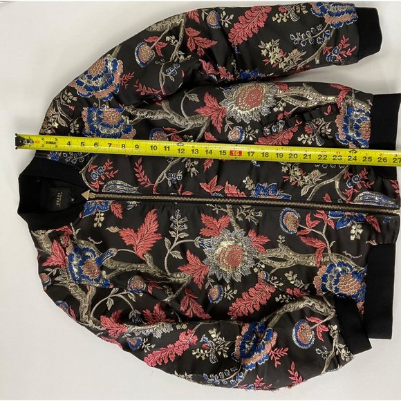 GUESS Hayal Printed Embroidered Bomber Jacket size 16 - Picture 10 of 15